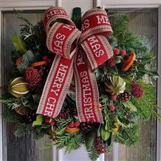 Christmas door wreath 